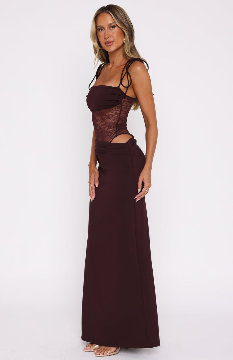 TALIA | ROBE LONGUE EN DENTELLE TRANSPARENTE