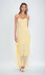 ALIZÉE | ROBE LONGUE FLUIDE EN SOLEIL DOUX