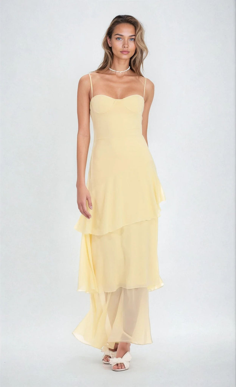 ALIZÉE | ROBE LONGUE FLUIDE EN SOLEIL DOUX
