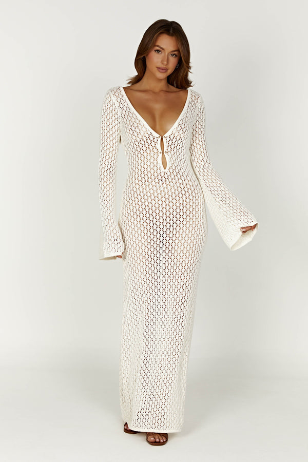 LIVIA | ROBE MAXI ÉLÉGANTE AU CROCHET