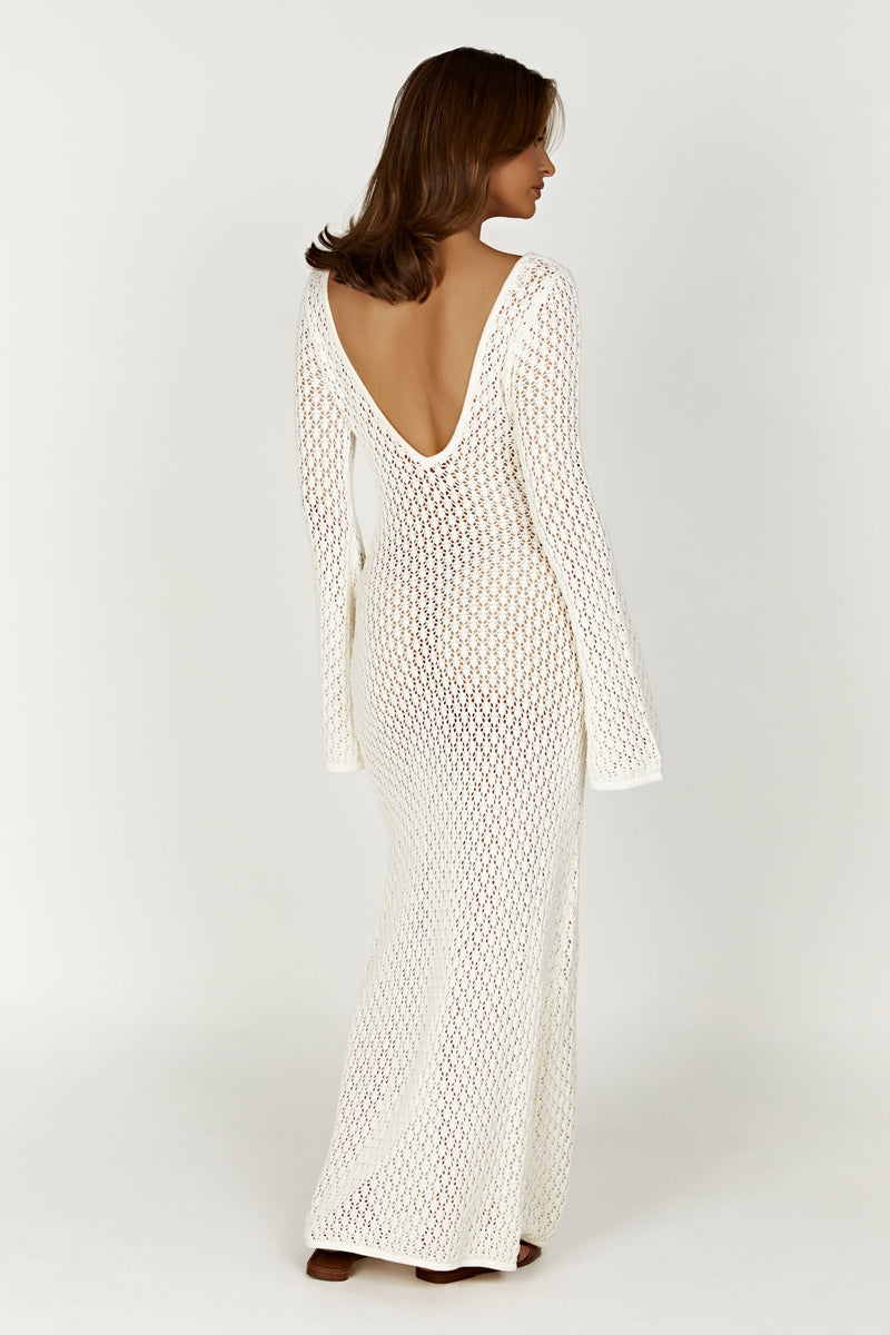 LIVIA | ROBE MAXI ÉLÉGANTE AU CROCHET