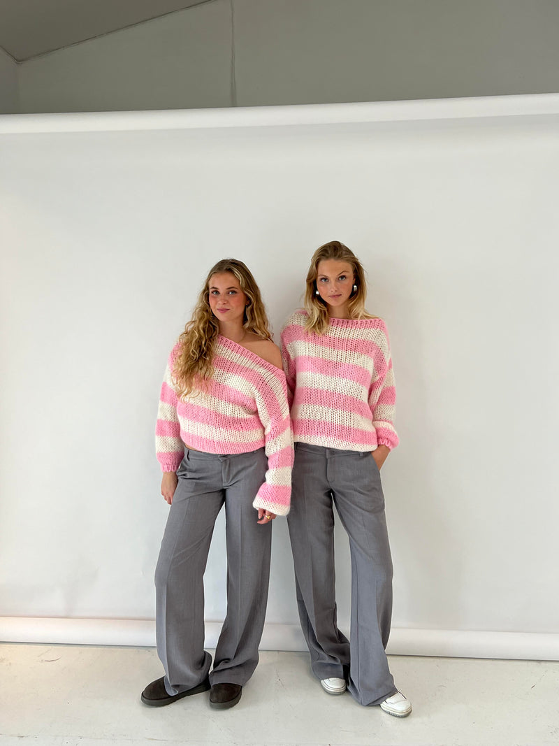 AMÉLIE | PULL EN TRICOT RAYÉ