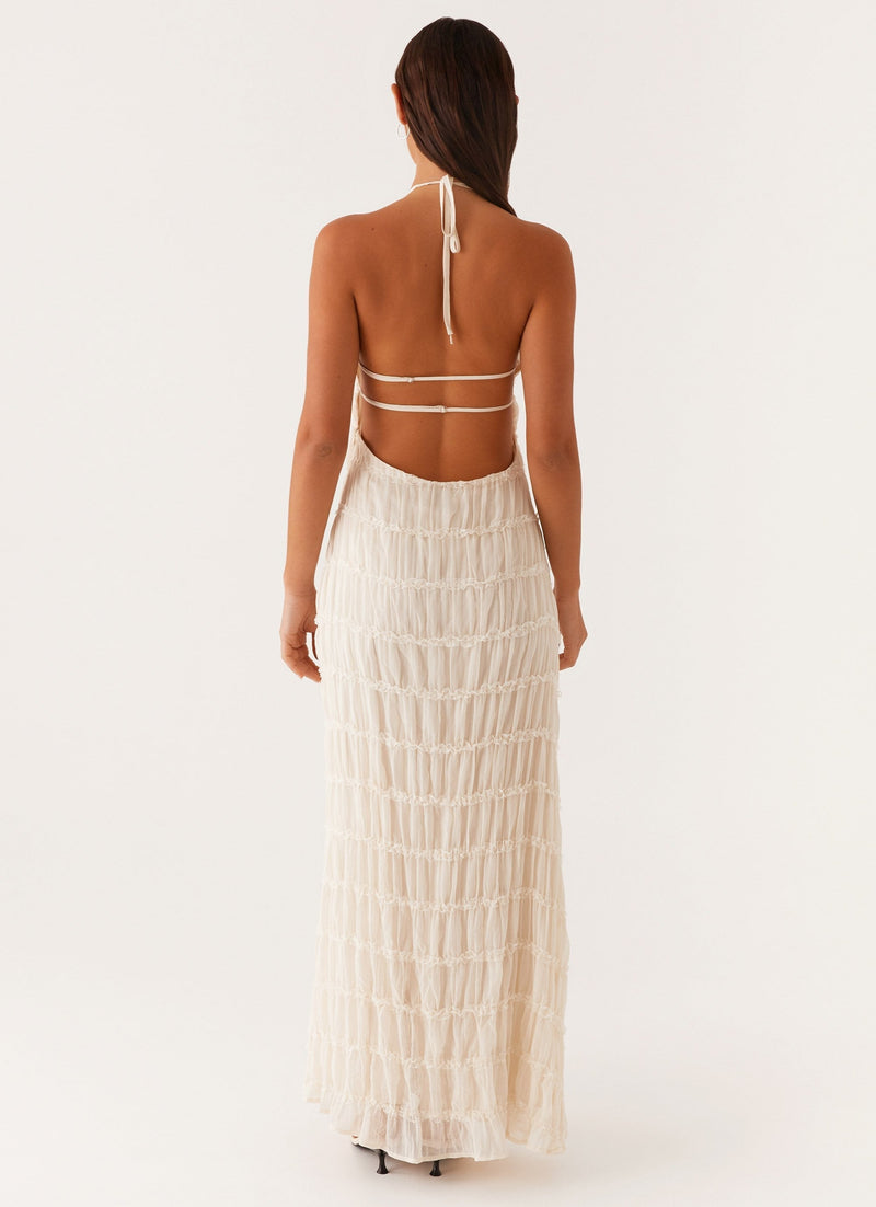 SARAH | ROBE MAXI ÉLÉGANTE DOS NU
