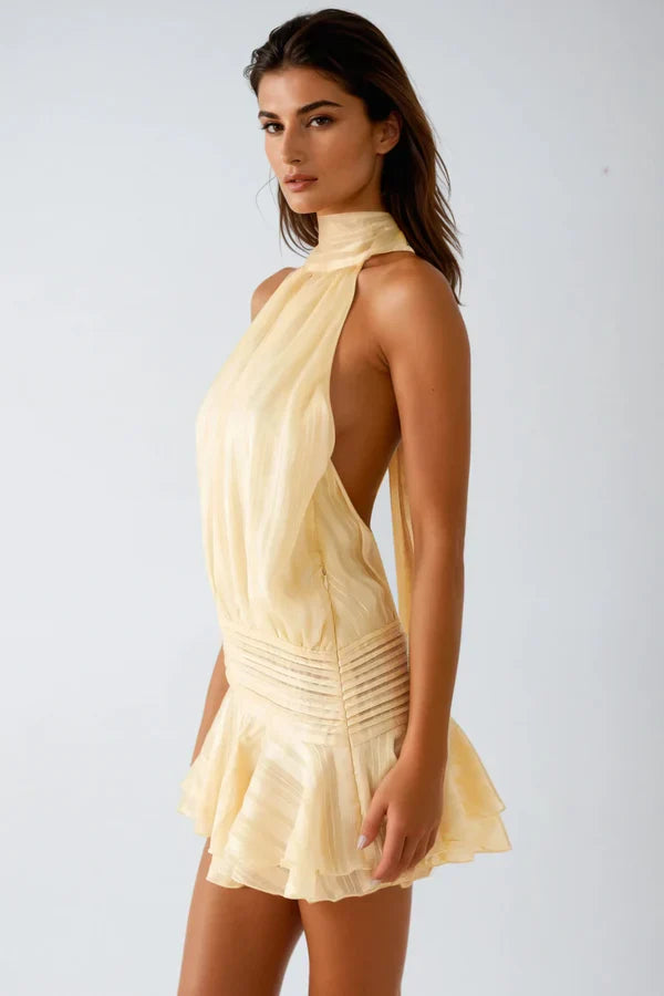 ALMA | ROBE COURTE À VOLANTS