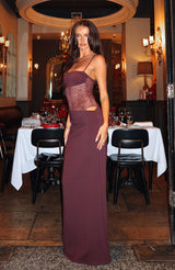 TALIA | ROBE LONGUE EN DENTELLE TRANSPARENTE