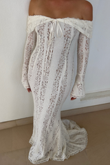 LORÉNA | ROBE LONGUE EN DENTELLE ÉLÉGANTE
