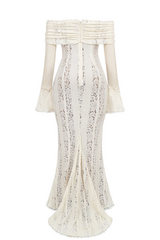 LORÉNA | ROBE LONGUE EN DENTELLE ÉLÉGANTE