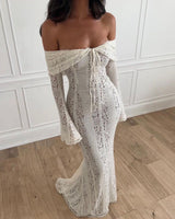 LORÉNA | ROBE LONGUE EN DENTELLE ÉLÉGANTE