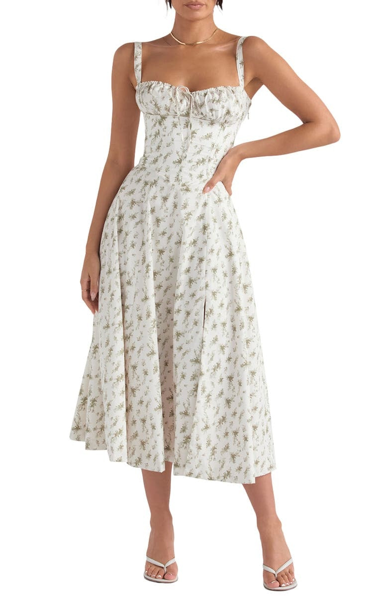 LOLA | FLORAL ROBE MIDI
