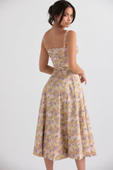 LOLA | FLORAL ROBE MIDI