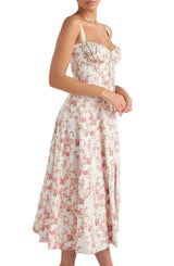LOLA | FLORAL ROBE MIDI