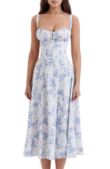 LOLA | FLORAL ROBE MIDI
