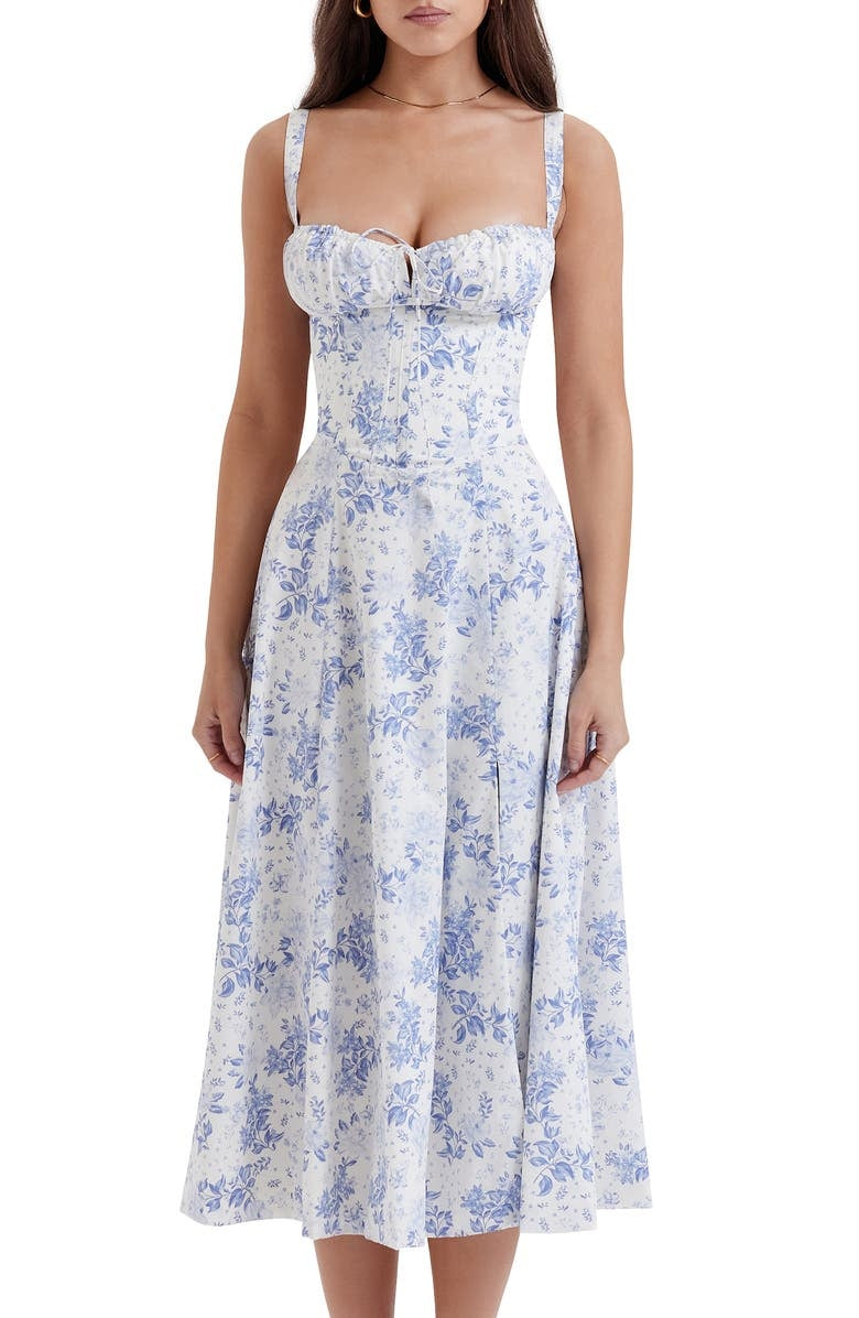 LOLA | FLORAL ROBE MIDI