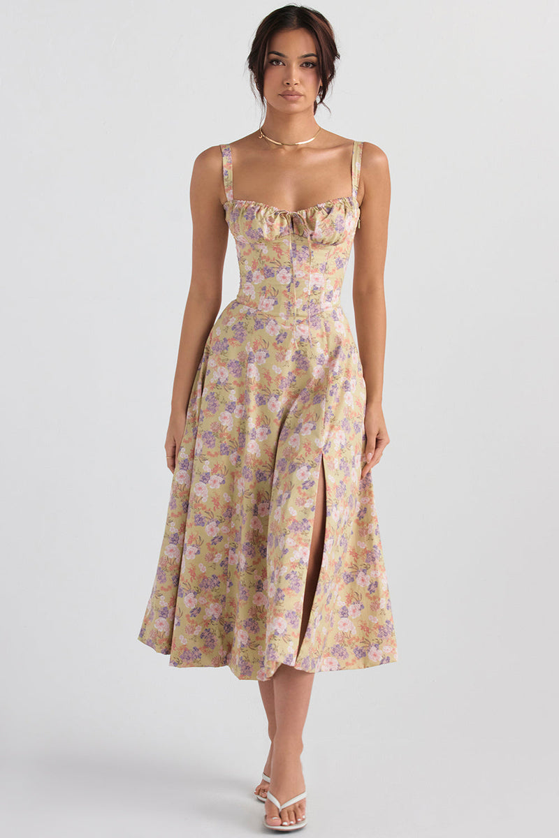 LOLA | FLORAL ROBE MIDI