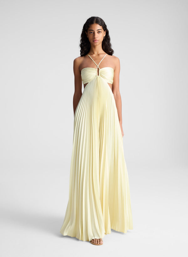 LÉNAÏS | ROBE LONGUE PLISSÉE