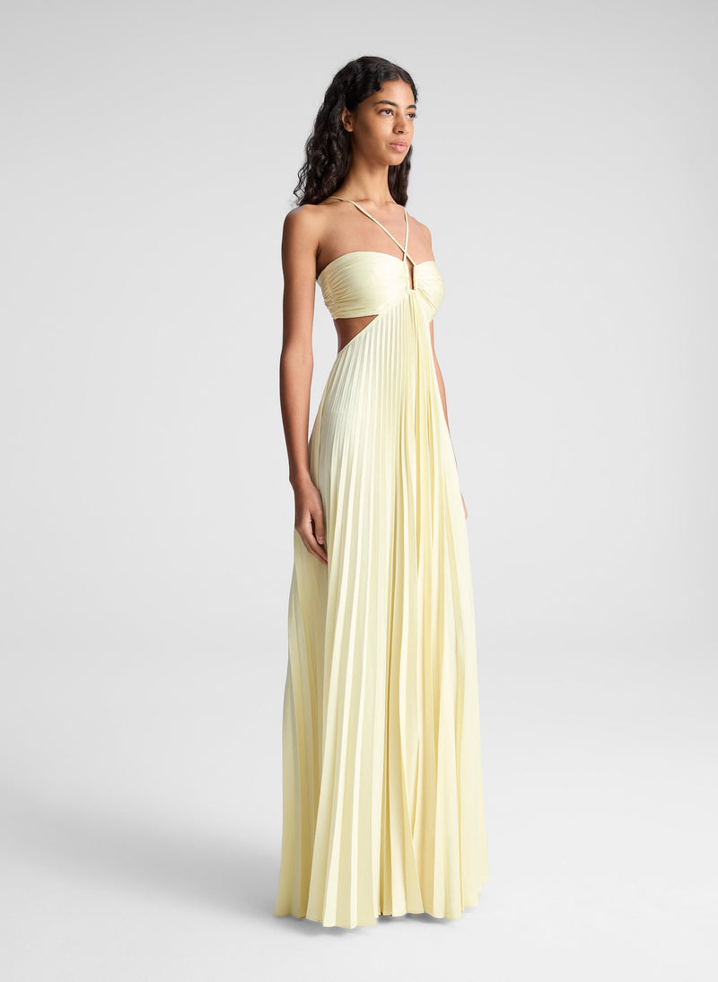 LÉNAÏS | ROBE LONGUE PLISSÉE