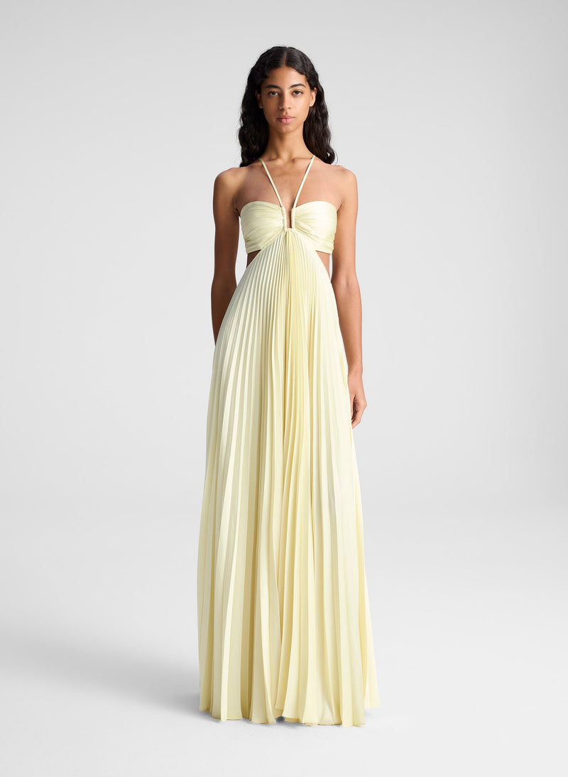 LÉNAÏS | ROBE LONGUE PLISSÉE