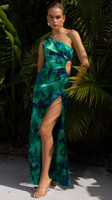SOLÈNE | ROBE MAXI ASYMÉTRIQUE