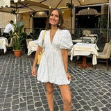 ESTELLE | ROBE D'ÉTÉ ÉLÉGANTE BLANCHE