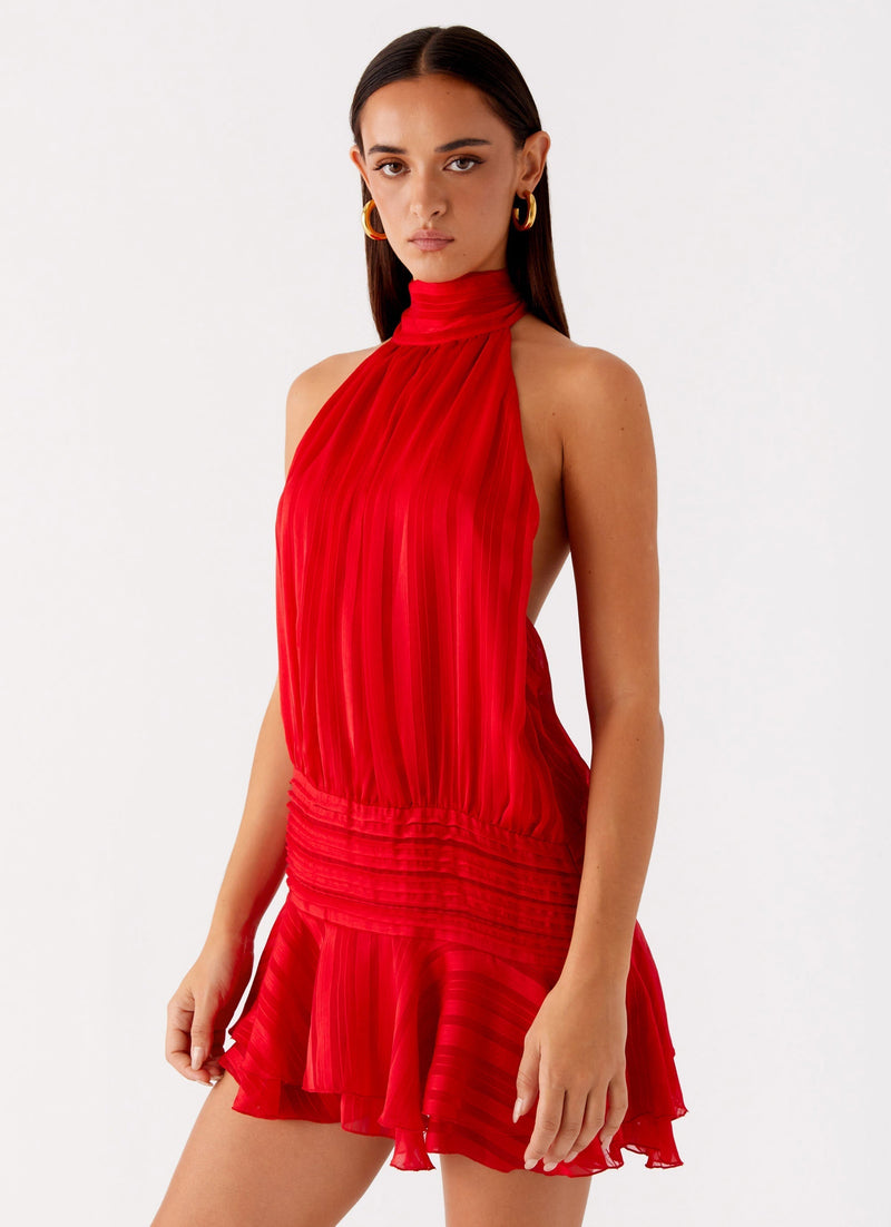 ALMA | ROBE COURTE À VOLANTS