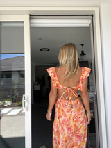 JULIE | ROBE MAXI À VOLANTS