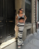 AYLINA | ENSEMBLE MAILLE GRAPHIC CHIC