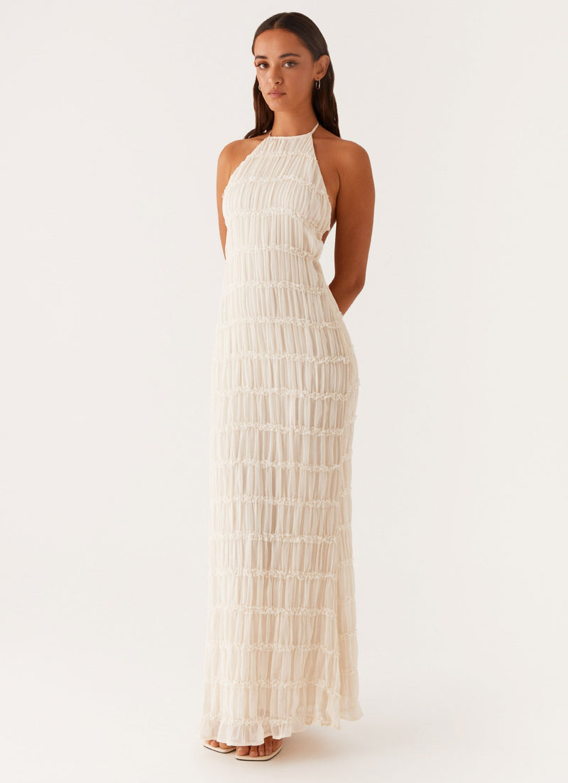 SARAH | ROBE MAXI ÉLÉGANTE DOS NU