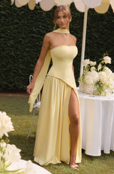 OCÉANE | LEMON MAXI ROBE ÉLÉGANTE