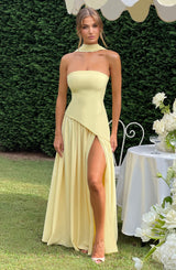 OCÉANE | LEMON MAXI ROBE ÉLÉGANTE